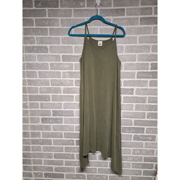 Joie Pullover Midi Swing Asymetrical Hem Dress Army Green Color SIZE SMALL‎ - Picture 1 of 12
